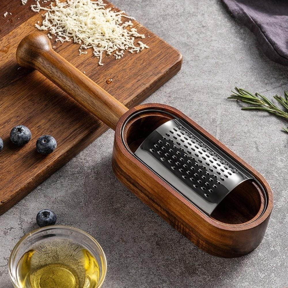 Solid Wood Cheese Grater Detachable Vegetable Slicer Multi-functional Food Shredder  for Parmesan