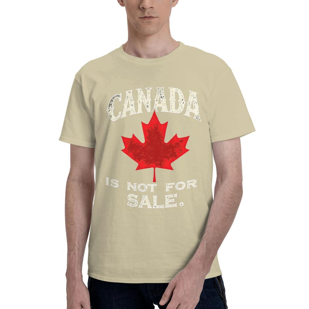 Unisex Elbows Up Canada Is Not For Sale T Shirts Cotton Clothing Beach Short Sleeve TShirt O Neck Trendy Cool Tee Shirt Plus Size