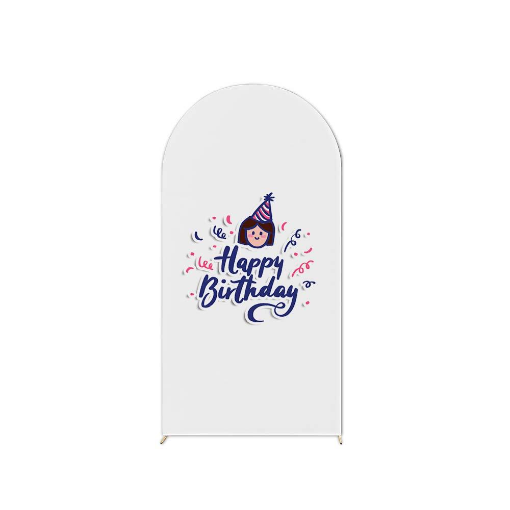 Birthday Party U-Shaped Elastic Arch Cover for Decorative Photography Scenes
