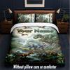 Dinosaur Theme Custom Text Or Name 3Pcs Bedding Set,1 Flat Sheet & 2 Pillowcases Personalized Home Bedding