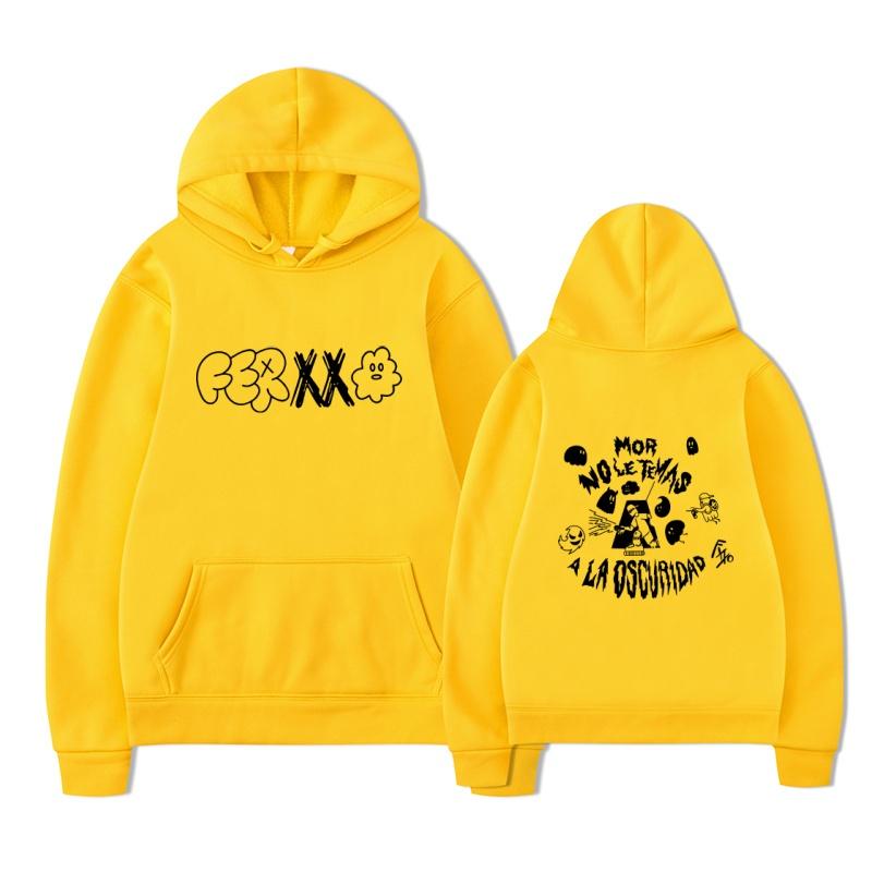 2025 New Feid Ferxxo Hip Hop Men's Pattern Printed Hoodie Retro Music Album Hoodie Ferxxo Hoodie Street Wear