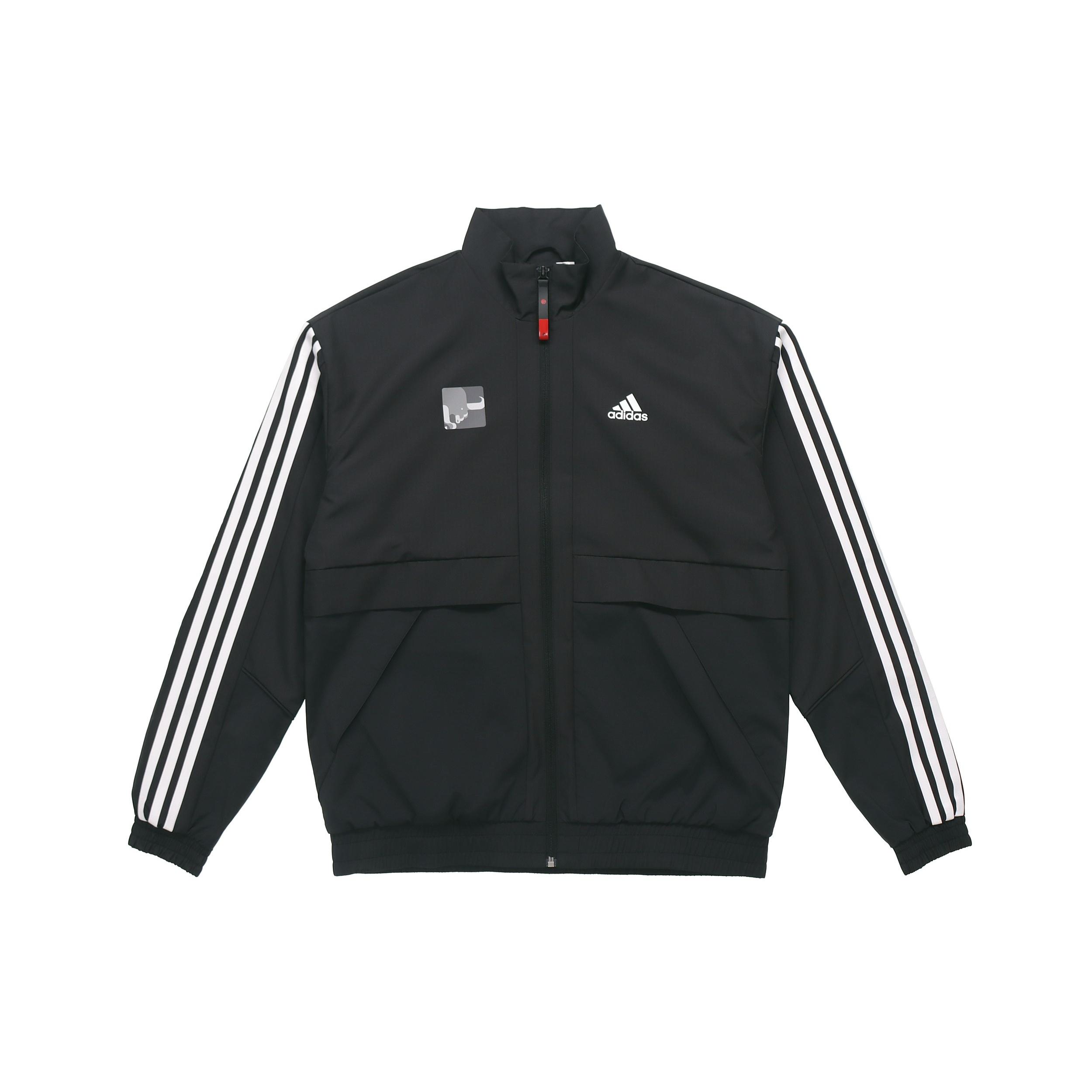 adidas Cny Jkt South Fleece Lined Stay Warm Stand Collar Sports Jacket Black Men s GP1823 S