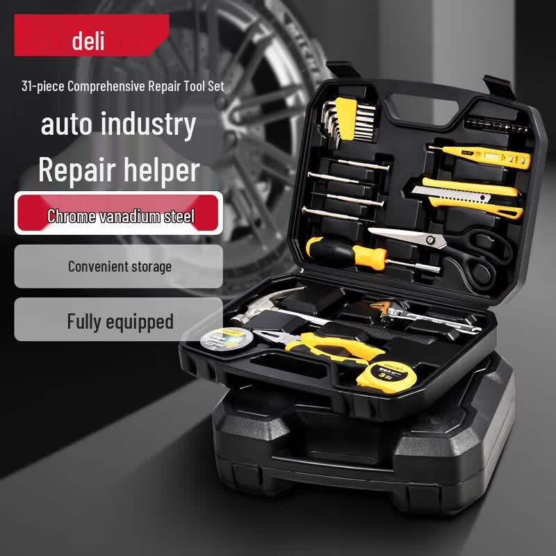 Deli 31-Piece Home Repair Tool Kit