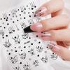 Skinnende Stjerne Negleklistremerker Fransk Utsøkte Negledekorasjoner Klistremerker DIY Selvklebende Neglekunst Sjarm Tilbehør