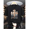Men's T-Shirt With German Text Christian Cross Print - 100% Cotton 180gsm Heavyweight Brave _WHEN GOD CREATED ME HE SAID SMILING_ As