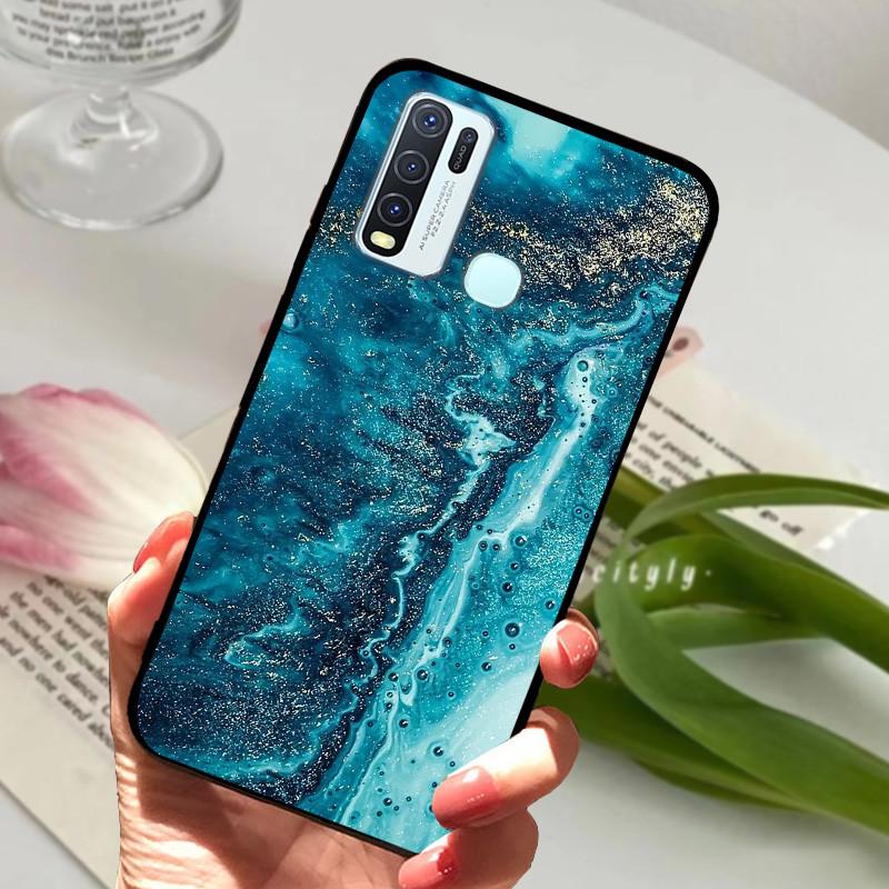 Pro Vivo Y30 1938 Y50 1935 Pouzdro zvířecí Silikonové Měkké TPU Zadní kryty Pro Vivo Y 30 50 Y30 2020 Pouzdro Ochranné Kreslené Funda