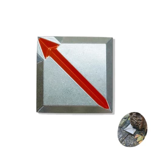 

Boundary Marker, Diagonal Arrow, Site Boundary Marker, Plate, for Adhesive Use, 1 Piece