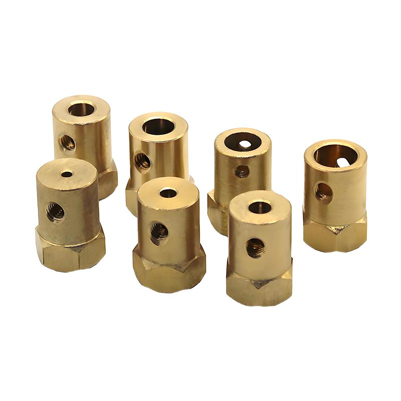 Brass Rigid Hexagonal Coupling 2/3/3.17/4/5/6/7/8mm Motor Drive Shaft Joint Wheel Hub Hex Adapter For RC Boat Car Airplane Parts