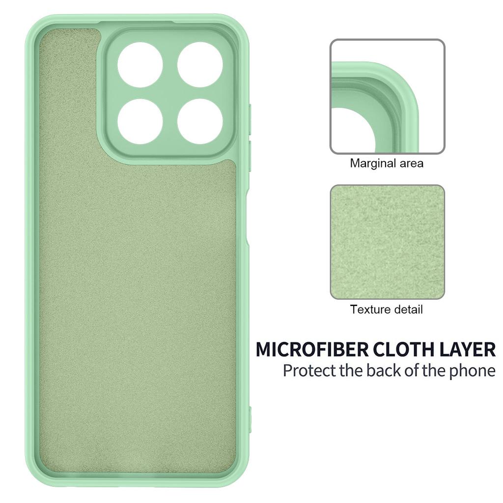 Etui na ZTE Blade V70 Odporne na upadki Płynny silikon Miękka wyściółka Tylna osłona telefonu z paskiem na rękę