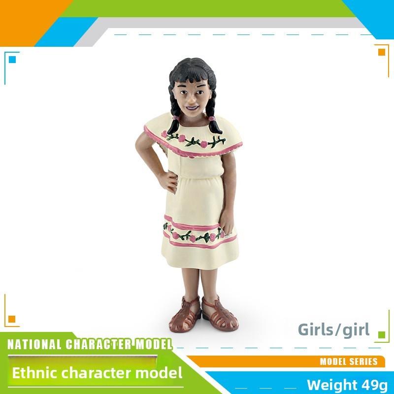 Authentic World Ethnic Pvc Figurine Set With Static Human Models For Collection And Gift