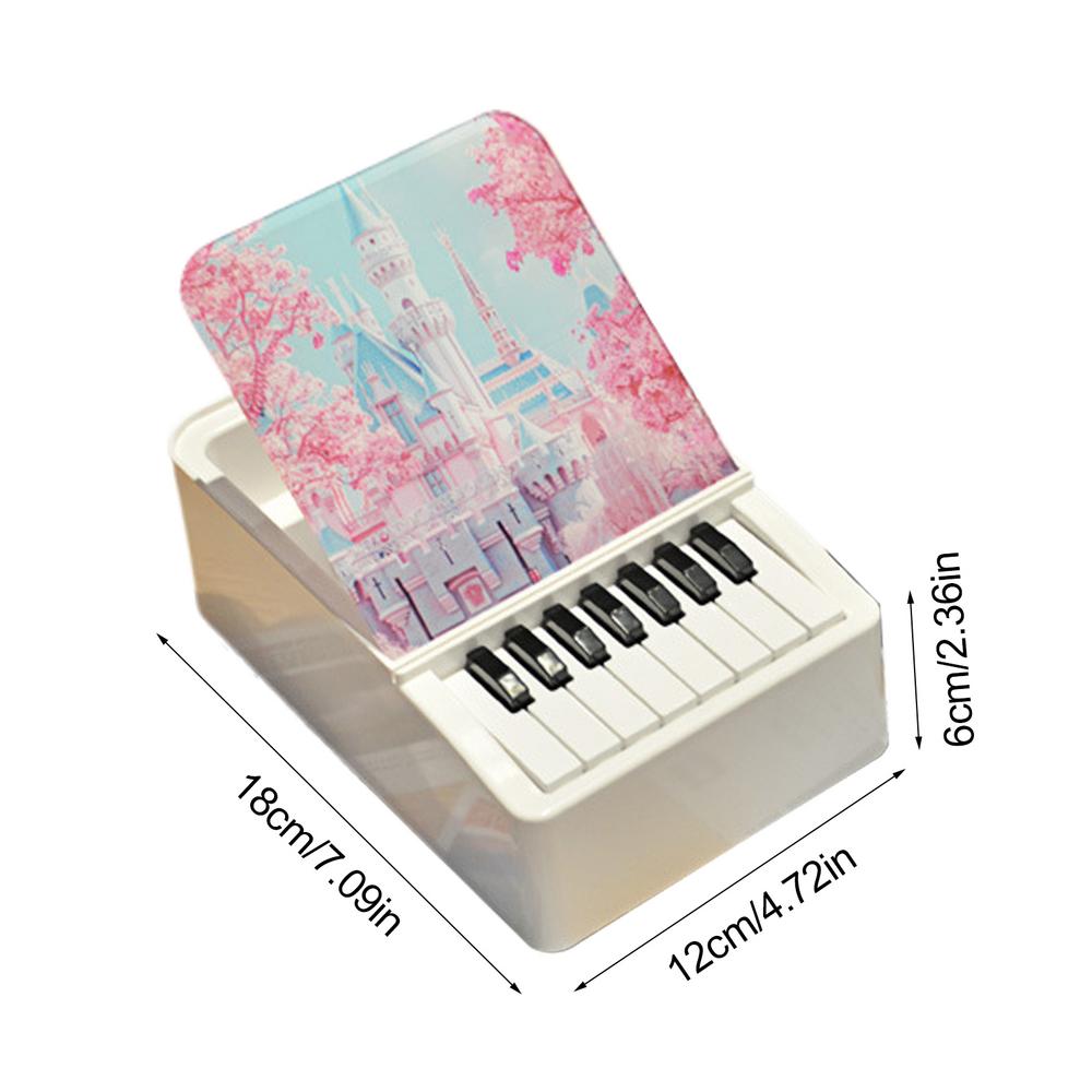 Taylors Piano Calendar 2025 Mini Piano Calendar Desktop Peripheral Ornaments with 32 Music Calendar Cards Songs Gift for Fans
