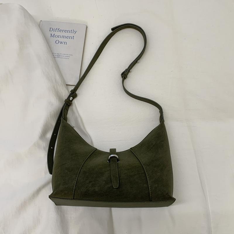 2025 Winter Handbag Hot Selling French Style Retro Underarm Shoulder Bag Spicy Lady Y2K Vintage Suede Leather Crossbody Bags