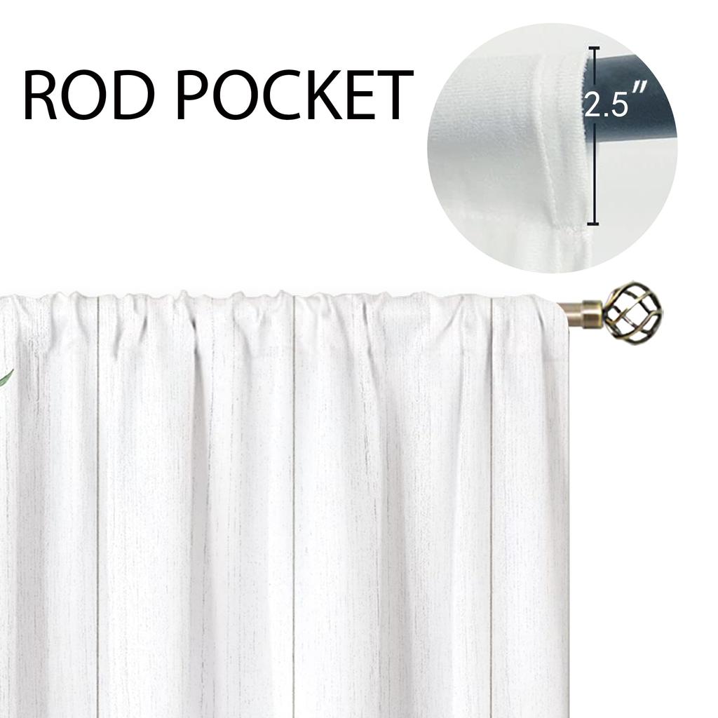 2 Panels Rustic Yellow Floral Kitchen Curtains Farmhouse Bathroom Window Treatment Drapes Cafe Small Bedroom Short Curtains