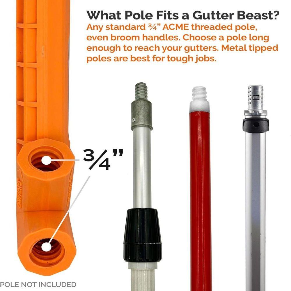 Long Handle Pipe Cleaners Tool Abrasion Resistance Drain Unclogger Gutter Cleaning Tool  Street