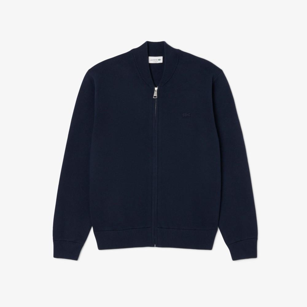 [Lacoste] Men's PARIS PACK Zip-Up Bomber Cardigan AH5177-55N166