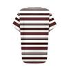 Damen Kurzarmshirts V-Ausschnitt Print Tops Freizeitoberteile Basic Tees Bluse Lockere Oberteile