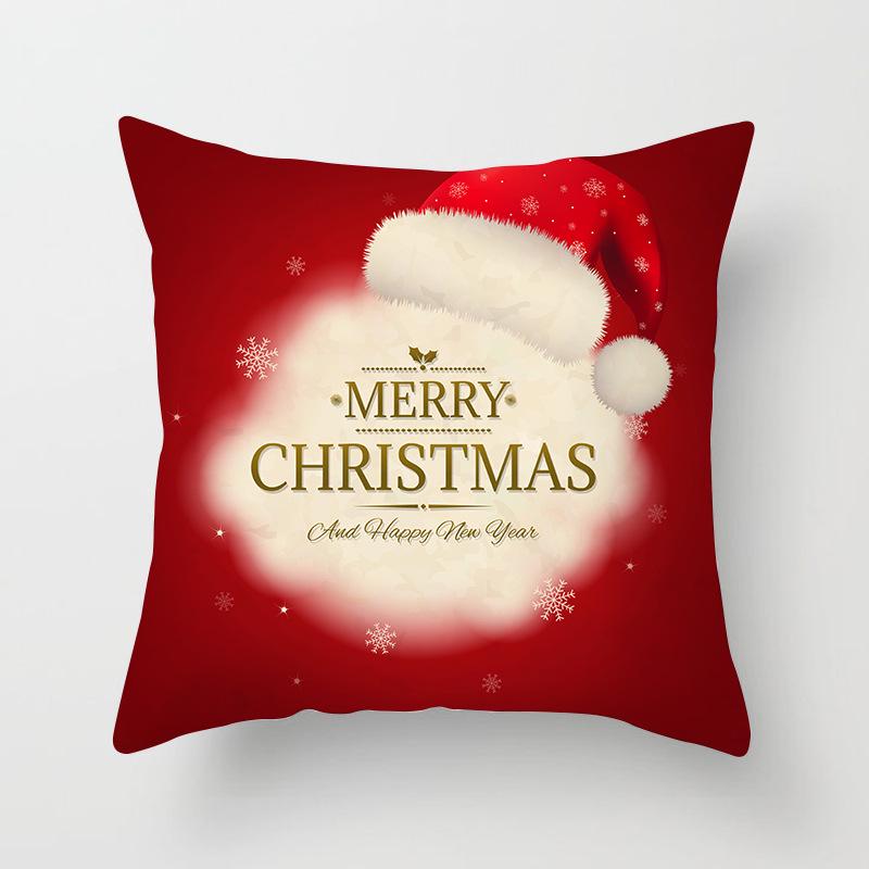 New Christmas Pillowcase Home Sofa Holiday Gift Decoration Pillow Cushion Cover