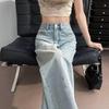 Women's Retro High-Waist Slim-Fit Jeans with Snowflake Embroidery & Rhinestones