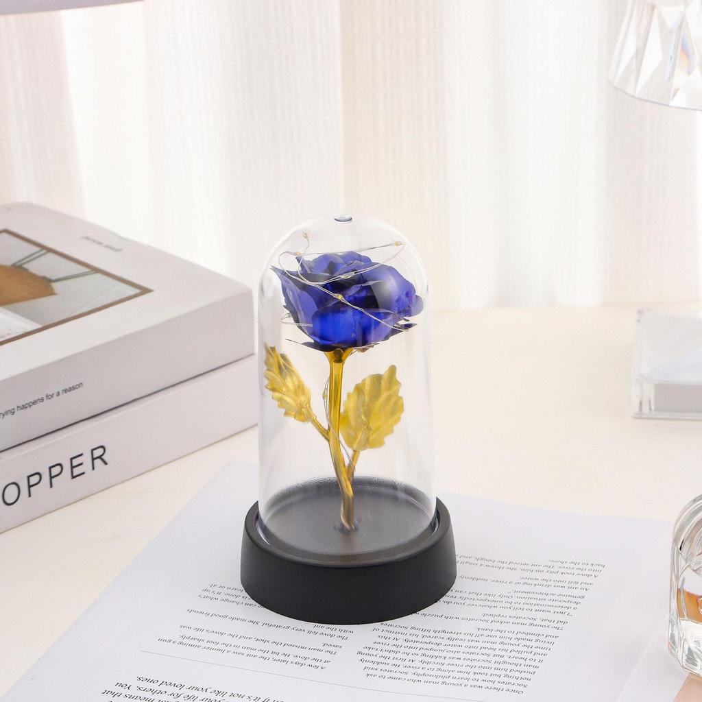 Gold Foil Preserved Rose - Valentine's Flower Gift