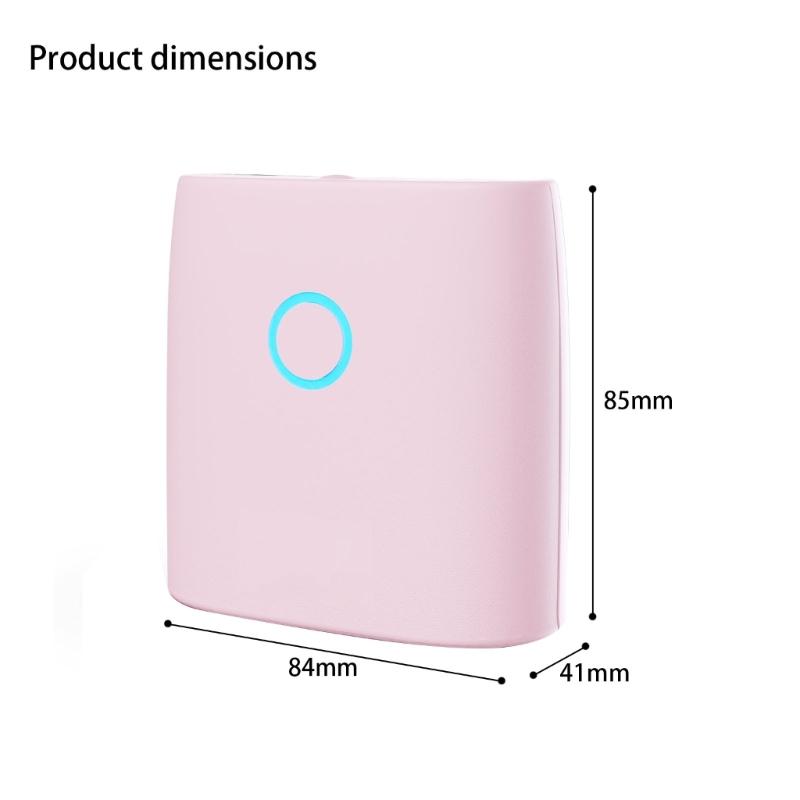 Pack of 1 Compacts ABS Thermals Printer Featuring Inkless Technology for Fast and Clear Printing in Office or Travel