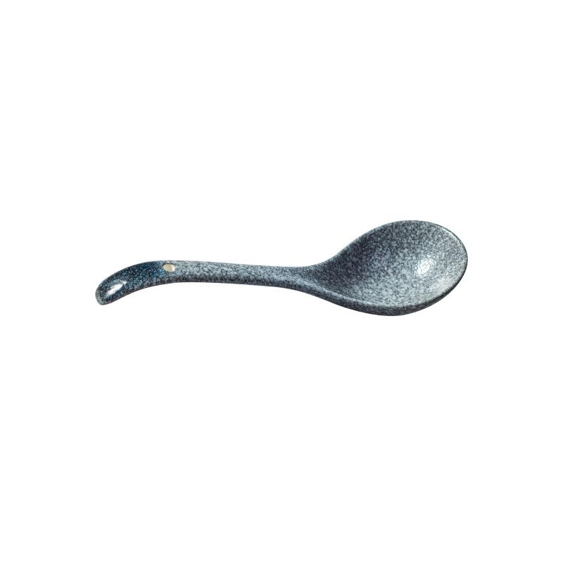 Japanese Ceramic Long-Handle Soup Spoon for Porridge & Hot Pot