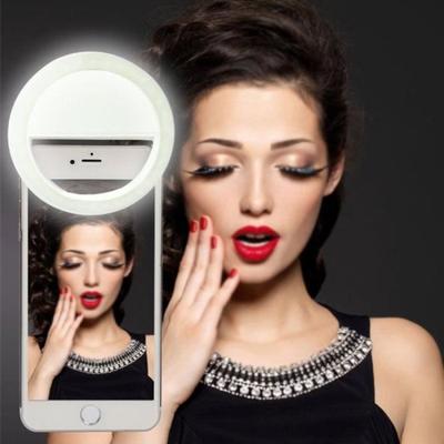USB-Rechargeable Ring Flash Fill Selfie LED Light Photography Camera for iPhone