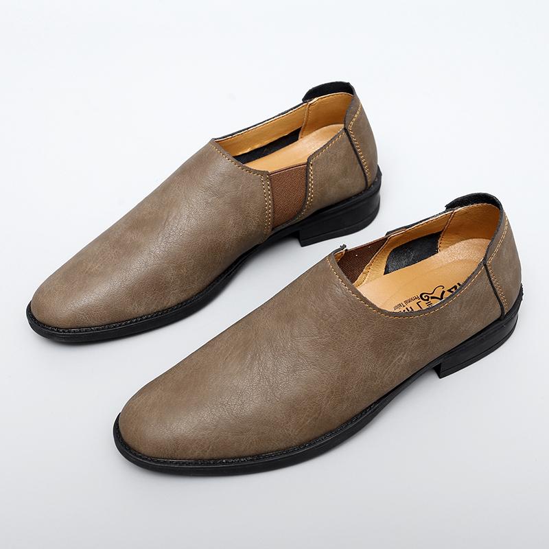 Módní Pánské Módní Formální Boty Dvouvrstvé Kožené Lehké a Pohodlné Obchodní Značka Le Fu Boty Velikost 38-48 Pánské Boty