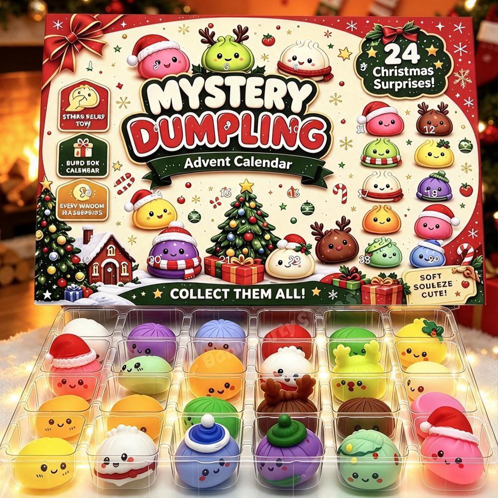 2026 Christmas Squishy Advent Calendar,2027 Countdown Calendar Surprises Sensory Fidget for Adult Christmas Party Favors Gifts