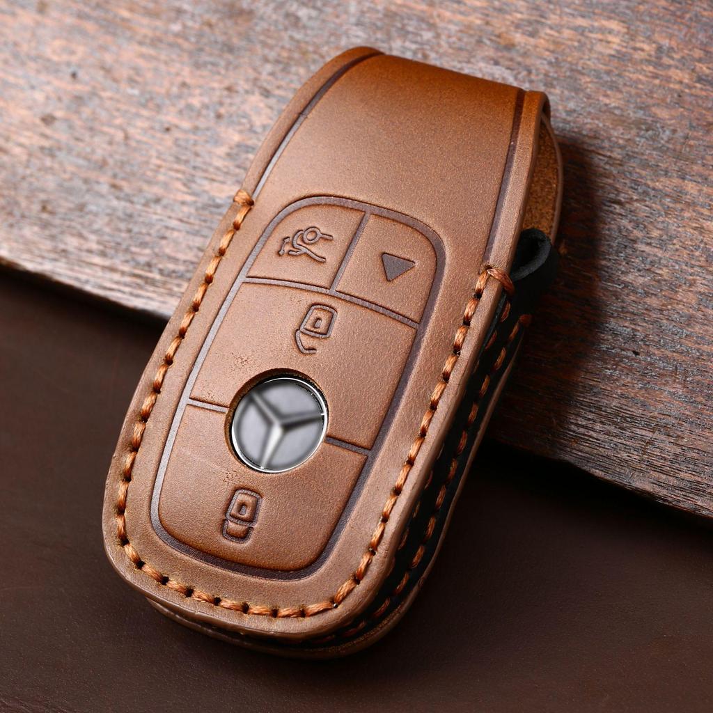 Bestseller Echte Leder Schlüsselabdeckung für Mercedes Benz