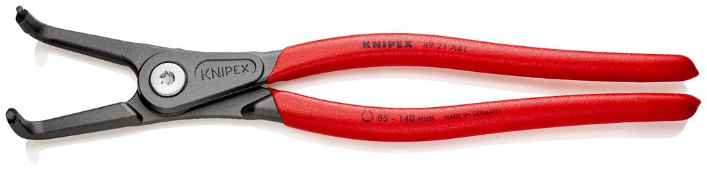 KNIPEX Precision Snap Ring Pliers for Curved 4921-A41 Shafts, (SB)