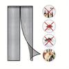 Quick Setup Magnetized Door Curtain, AntiInsect Meshes, for Home and Office, Size 210cm