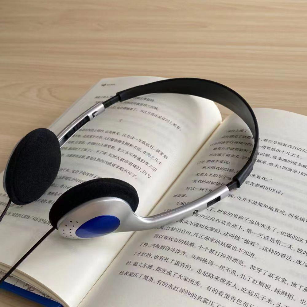 Retractable Earphones Metal Head Mounted Headphones Y2k Headset  MP3 Player
