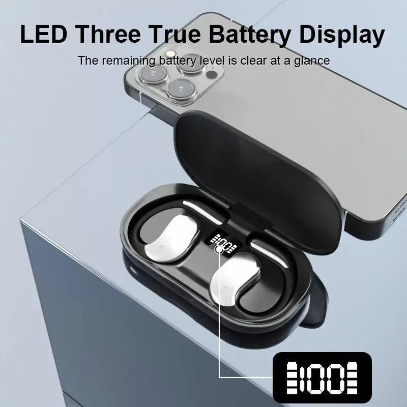 

Smart Display Wireless Earphones: High-Quality Sound, Long Battery Life, Lightweight, Bluetooth Black [Basic Model]