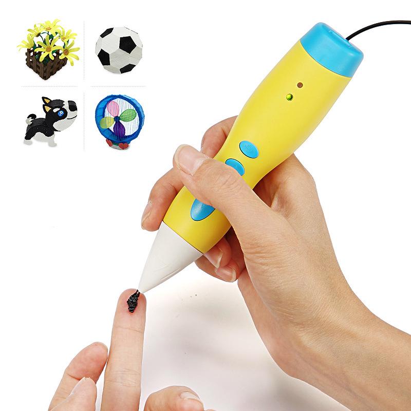Rechargeable Low Temperature 3D Printing Pen for Kids - 1100mAh PCL Children's Day Gift