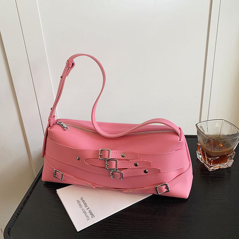 Persalized Solid PU Design Ladies Shoulder Bag 2026 Fashi Sweet Trend Stick Handbag Commuter Versatile Single Shoulder Bag