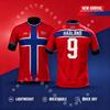 Norway Haaland #9 Soccer Football Top Men T Shirt Women Tee Boys Top Children Parent Child Quick Dry Short Sleeves Kids Tshirt