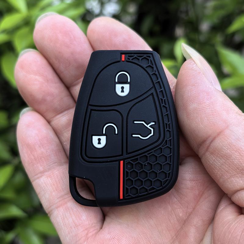 

3 Buttons Silicone Car Remote Key Case Cover Shell Fob Holder For Mercedes Benz C B E Class W203 W211 W204 Yu Bn Cls Clk