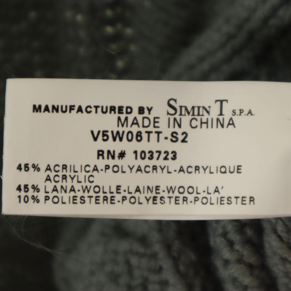 ARMANI JEANS wool blend Long sleeve Loop shawl collar knit cardigan 4 Women Used