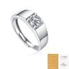 Nabest Ins Hot 925 Sterling Silver VVS Moissanite Diamond Ring Men Wedding Male Wedding Fine Jewelry Adjustable Mossanite Rings