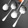 2pcs New Stainless Steel Big Head Spoon Large Round Public Spoons Fruit Food Scoop Kitchen Restaurant
