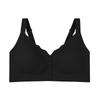 Breathable Front Buckle Seamless Underwear Thin Style Large Chest Small Plus Size Middle-aged and Elderly Women Comfortable No Ring Bra