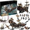 T1042 Pirates Of The Caribbean 19036 Silent Mary Boys' Assembled Small Particle Building Block Toys