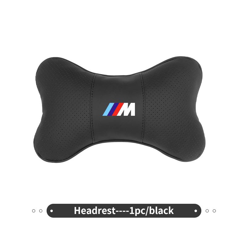 Leather Car Seat Headrest Neck Pillow Lumbar Support Mat For BMW E30 E34 E36 E39 E46 E52 E53 E60 E61 E62 E70 E71 E83