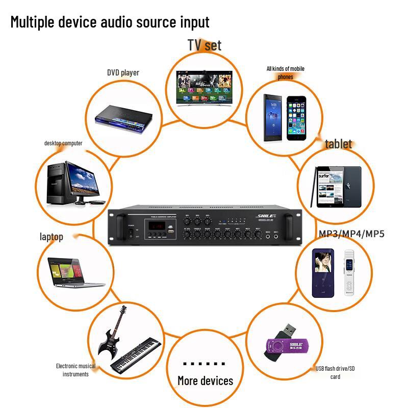 SHILE T-601 Fixed-Voltage Ceiling Speaker CN plug (adapter included)