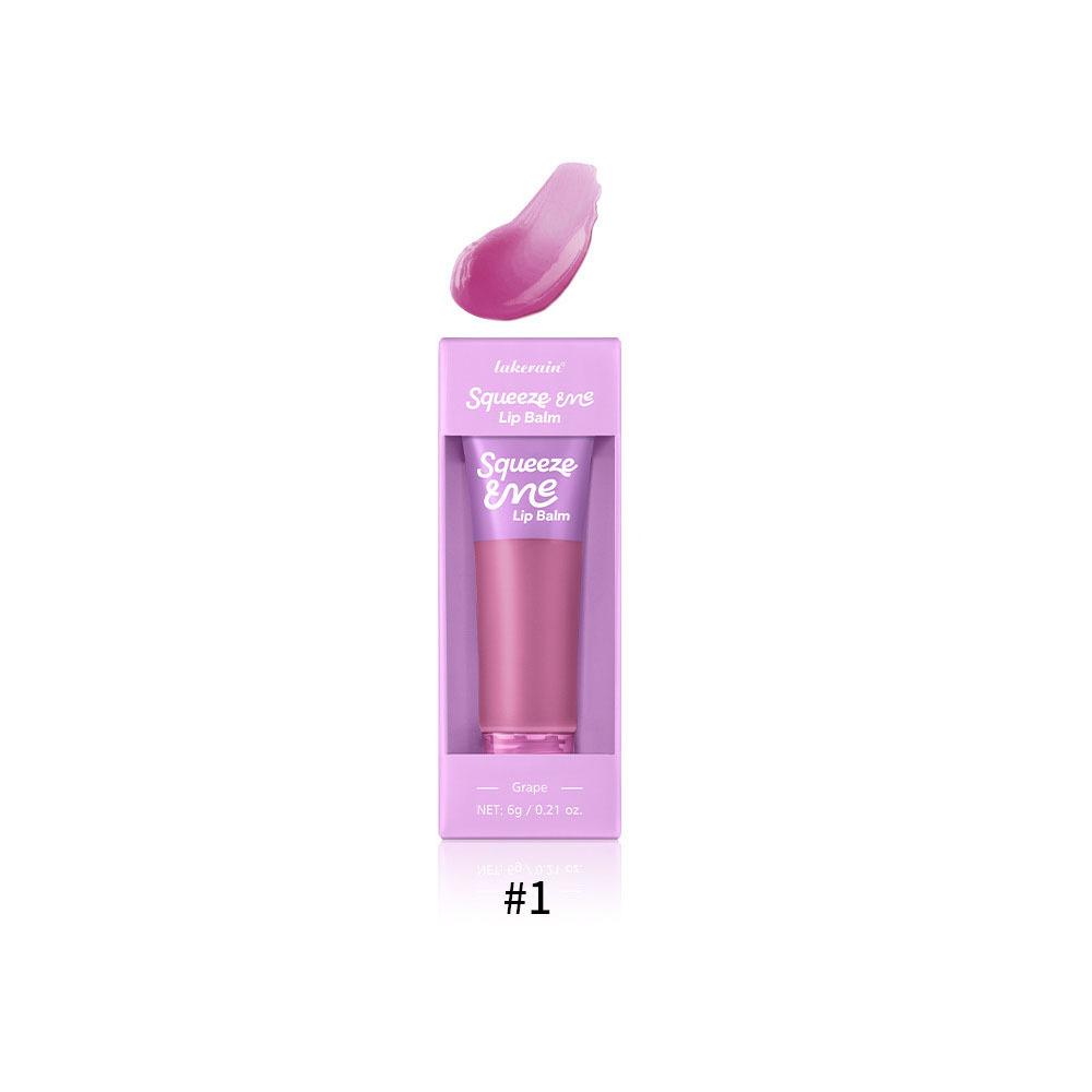 Sweet Fruity Hydrating Lip Balm Long-Lasting Moisture Nourishing Squeeze Tube for Dry Lips Care