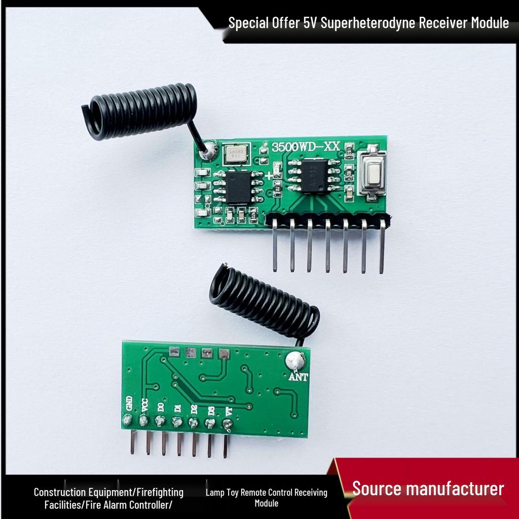 433 MHz Low Power No-Decoding Receiver Module for Low-Frequency Signal Transmission