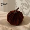 Seasonal Floral Scene Accents Small Artificial Velvet Pumpkin Decoration Fall Thanksgiving Soft Stuffed Party Ornaments Ornament Autumn Harvest