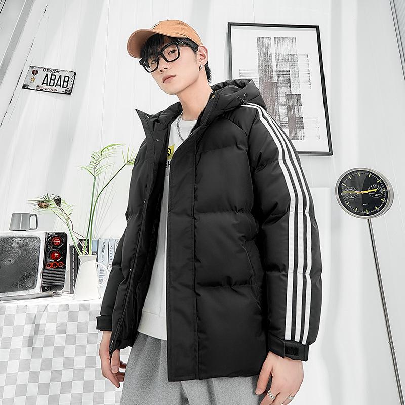 Autumn and Winter Bread Suit Men's Thickened Cotton Jacket Windproof Warm Standing Collar Cotton Jacket Versatile Couple Cotton Jacket