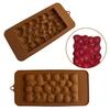 Shenhong Raspberry & Strawberry Chocolate Bar Silicone Mold for Christmas Mousse Cake Decoration
