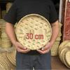 Cesta de Bambú Verde de Primera Capa para Cernir: Redondo, Duradero y Espeso para el Secado de Verduras Doméstico y Comercial.